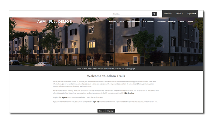 HOA Website example 3