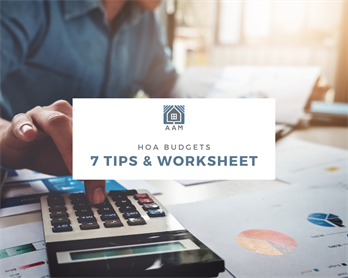 HOA Budget Worksheet