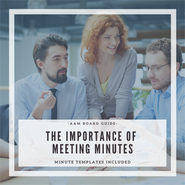 HOA Meeting Minute Templates